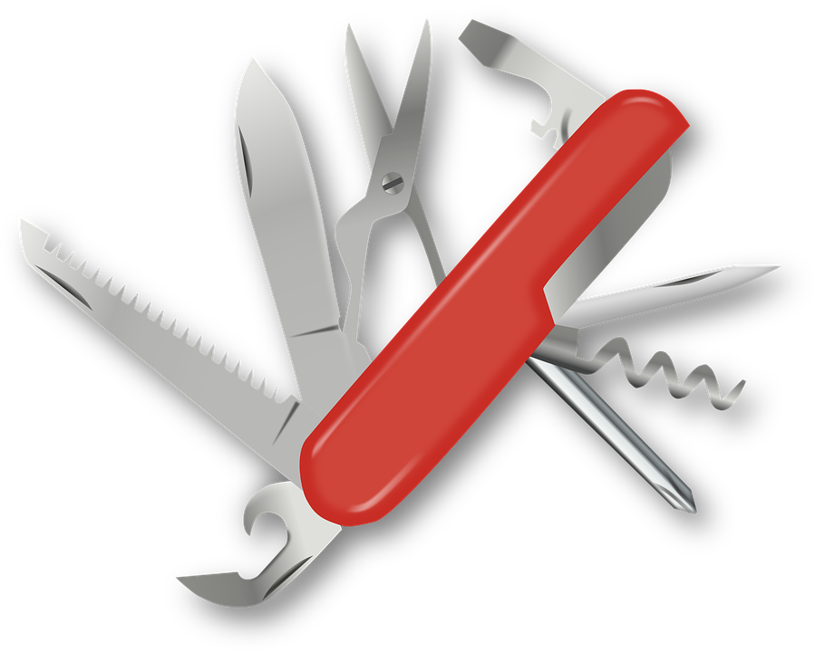 A swiss knife illustration